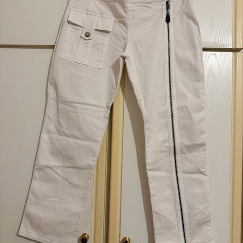 Blumarine White Women's Capri Pants like new, size 42IT (M)