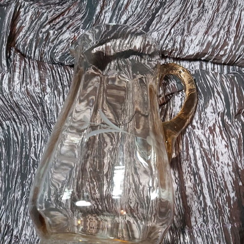 Glass carafe used with fine vintage design