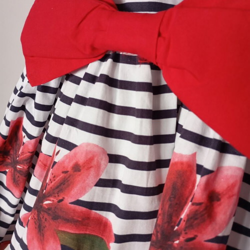 Miss Ebito floral striped dress 1Y like new