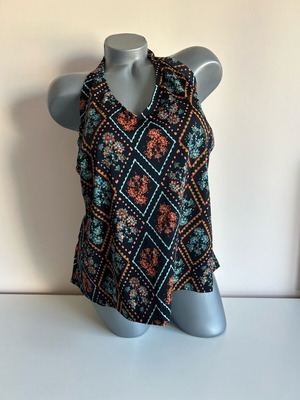 Two-piece swimsuit new, size 42, black and brown