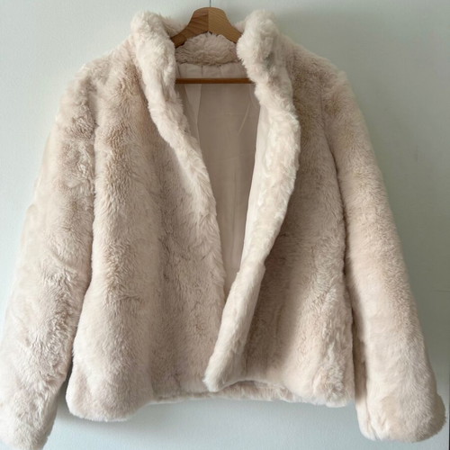 Fur one size, white, new