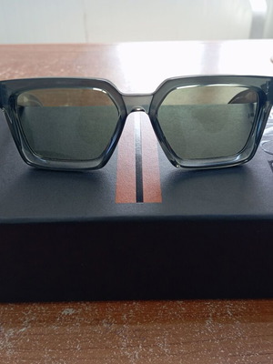 Zegna Luxury Sunglasses like new, gray acetate frame
