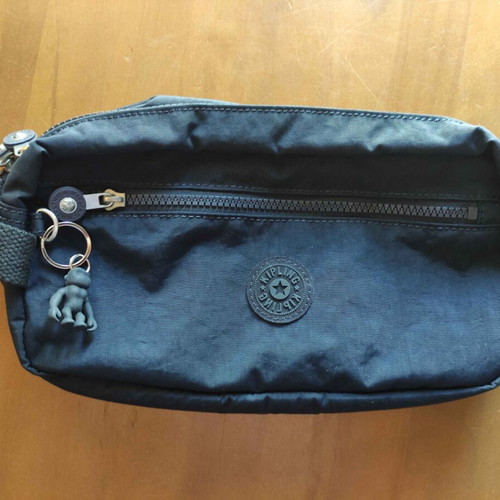Kipling Medium Waterproof Cosmetic Bag like new, dark blue