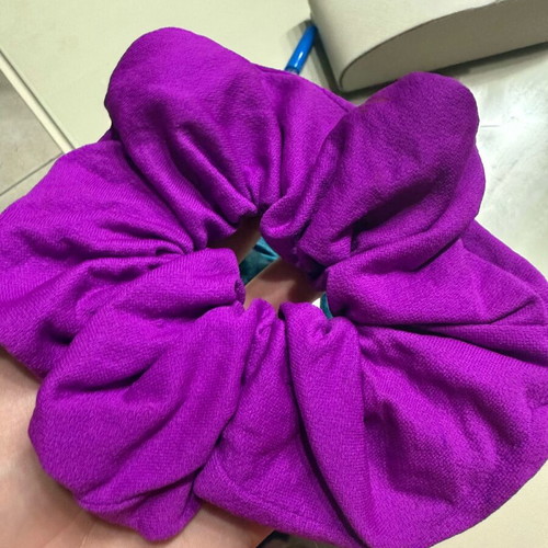 Handmade hair scrunchie new, purple
