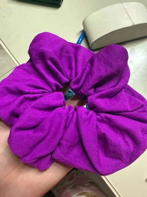 Handmade hair scrunchie new, purple