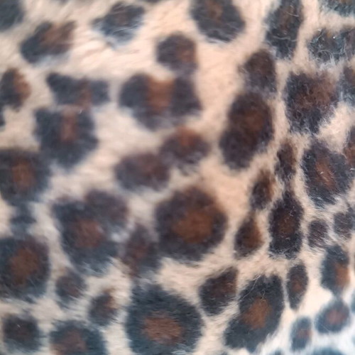 Leopard messenger bag medium size synthetic fur
