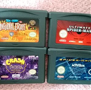 Gameboy advance authentic games 4 gba