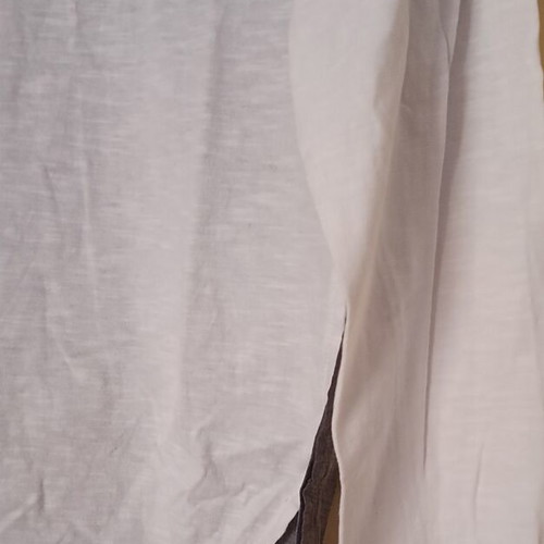 Esante women's long-sleeve blouse new, white and blue, size XL