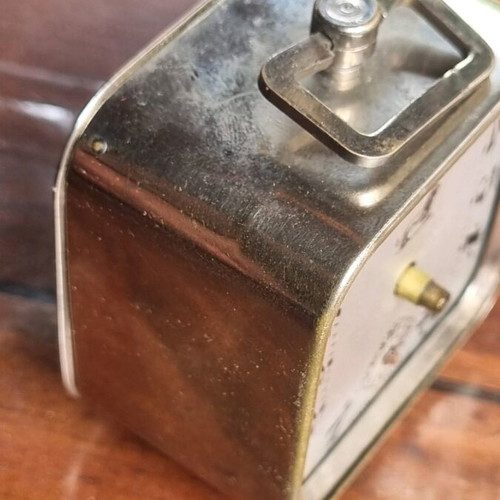 Carriage clock old used, works