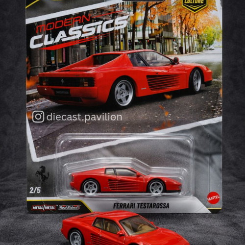 Hot Wheels Premium Testarossa καινούργιο, κλίμακα 1:64