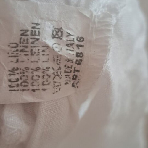 Women's White Linen Pants sizes S and M used