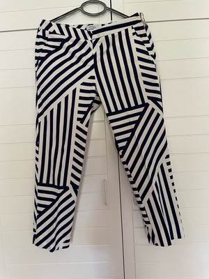Max & Co pants new, size M 38 10, white and blue stripes