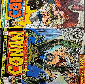 2 τευχη Conan the barbarian #43 και #55 Marvel Comics Κοναν ο βαρβαρος