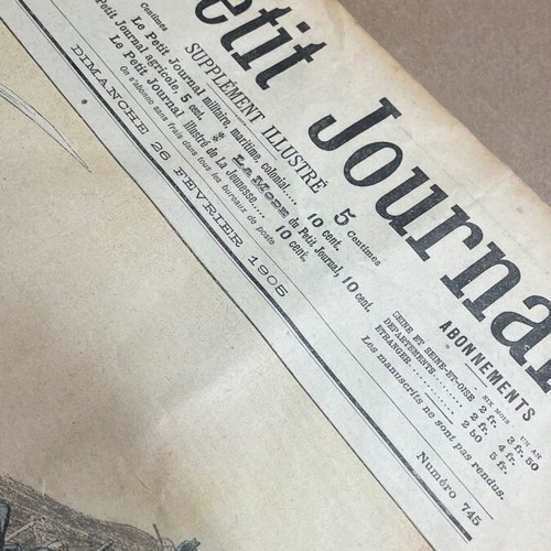 Le Petit Journal issue 745 used, February 26 1905