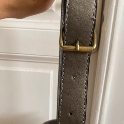 Vintage banana bag belt grey velvet touch used waist bag