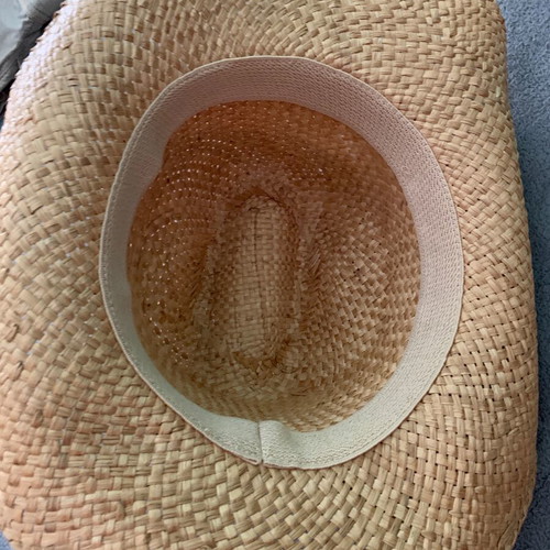 Western women's straw hat like new, beige, XL size