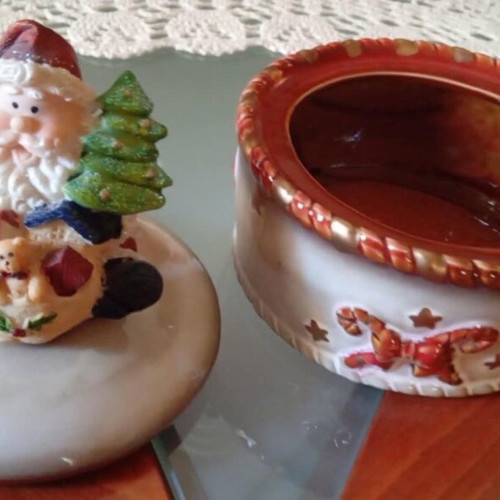 Christmas cookie jar like new, 18cm