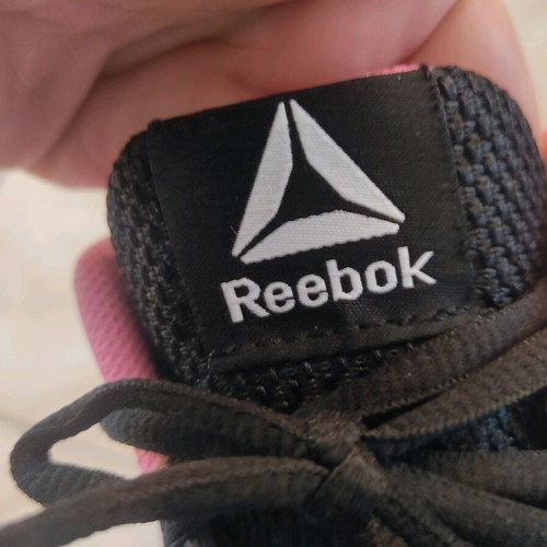 Reebok sneakers used, black-pink, size 38