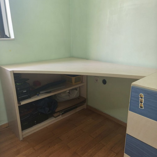 Corner desk used with drawer Neoset 95x178x72cm