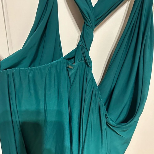 BSB green blouse like new with open crisscross back