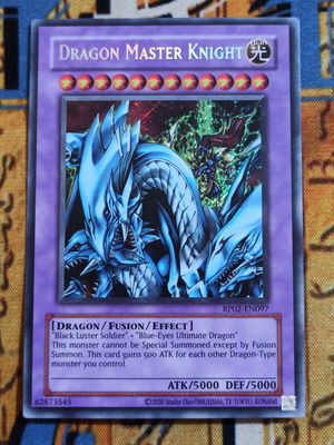 Dragon Master Knight Secret Rare Yugioh card like new
