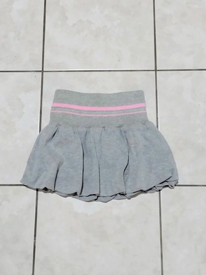 Mini balloon skirt grey melange for girls 8 years, like new