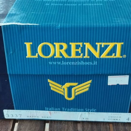 Lorenzi men's leather formal slip-on shoes EU 45 like new, black
