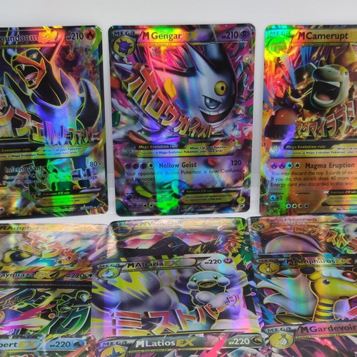 Pokemon Mega Evolution EX Holographic Foil Card Set, 60 pcs