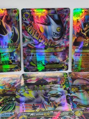 Pokemon Mega Evolution EX Holographic Foil Card Set, 60 pcs