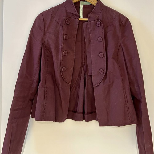 Hoss Intropia cotton cardigan like new, size 36, burgundy