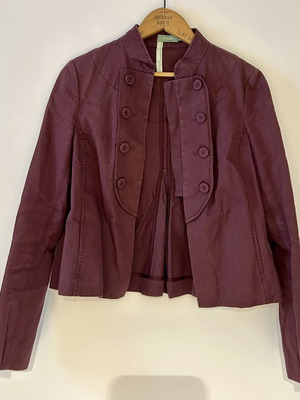 Hoss Intropia cotton cardigan like new, size 36, burgundy