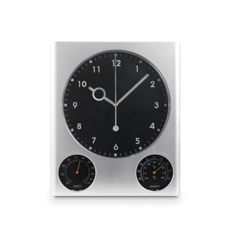 Analog wall clock new with thermometer and hygrometer