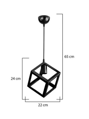 Ceiling light fixture, black geometric design