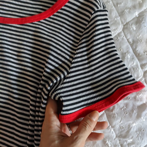 H&M Divided Striped T-shirt Medium Used, Summer Top