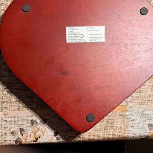 Vintage wooden stefanochiki with silver decoration, like new