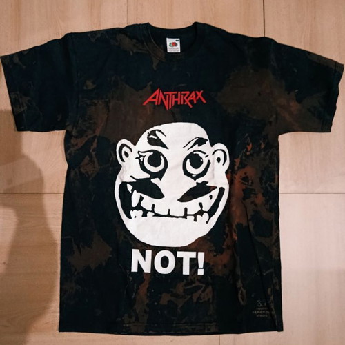 Anthrax fashion t-shirt new, 100% cotton, size M, black