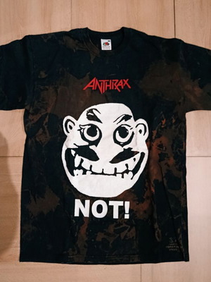 Anthrax fashion t-shirt new, 100% cotton, size M, black
