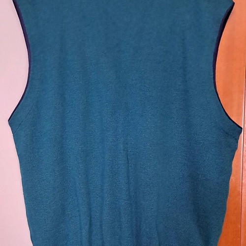 Vintage Le Chien knit sweater vest used, size 54, green