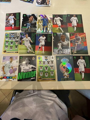 15 pieces real Madrid cards