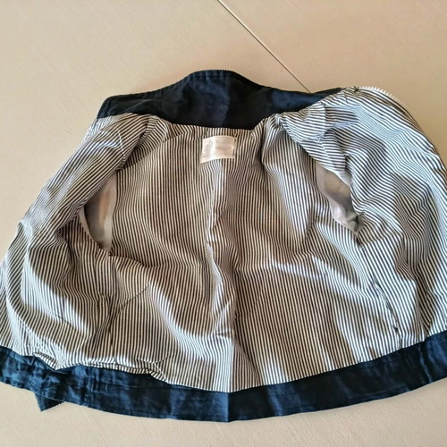 Bebe Lous baby jacket like new, made in Greece, navy blue