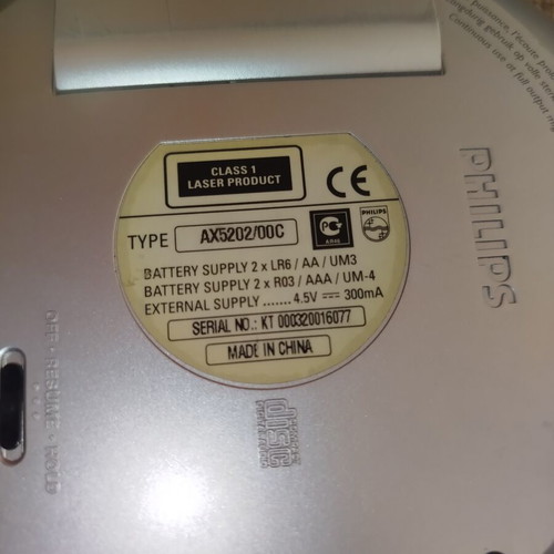 Philips AX 5200 portable CD player