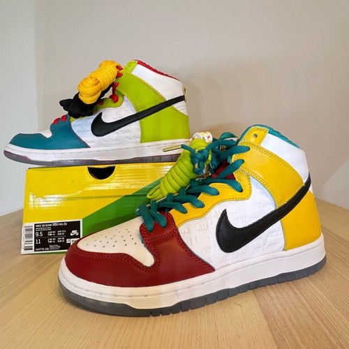 Nike Sb Dunk High Pro new, size 43, multicolor with 5 pairs of laces