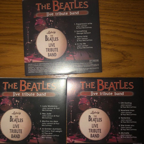 The Beatles Live Tribute Band 3 CD used from newspapers