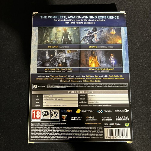 Rise of the Tomb Raider 20 Year Celebration PC DVD-ROM Special Edition