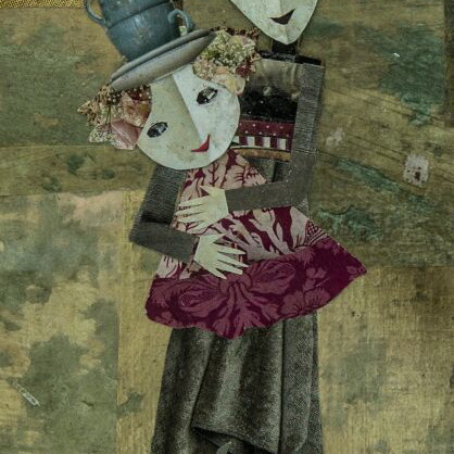 Modern art collage print 21x29 on high-quality paper