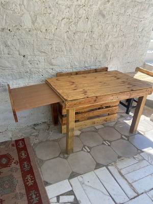 Garden table handmade wood new