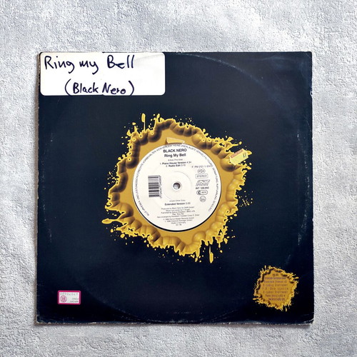 Black Nero Ring My Bell 12'' vinyl single used, electronic