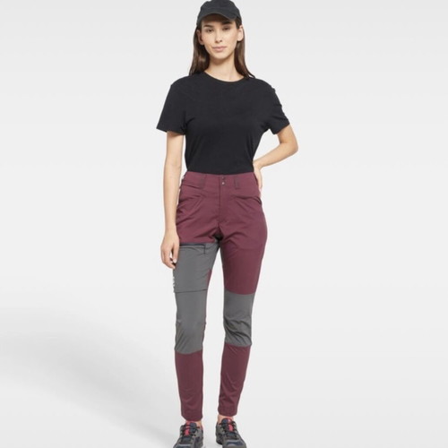 Haglöfs Lite Slim Pant Women, aubergine and magnetite