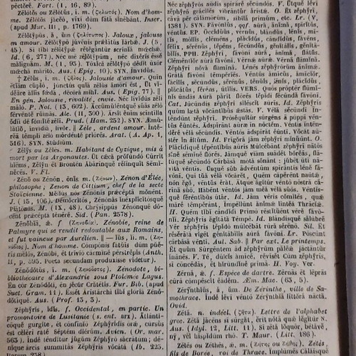 Thesaurus Poeticus Latin Language Quicherat used