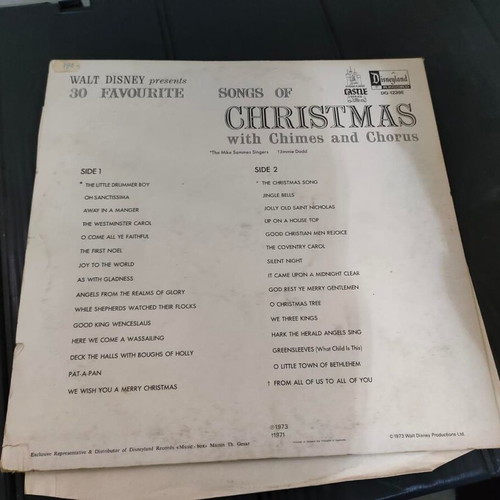 Walt Disney Presents 30 Favourite Songs Of Christmas LP σαν καινούργιο